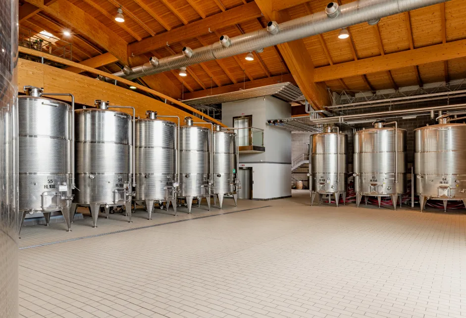 Winemaking Area at Cantina di Montalcino