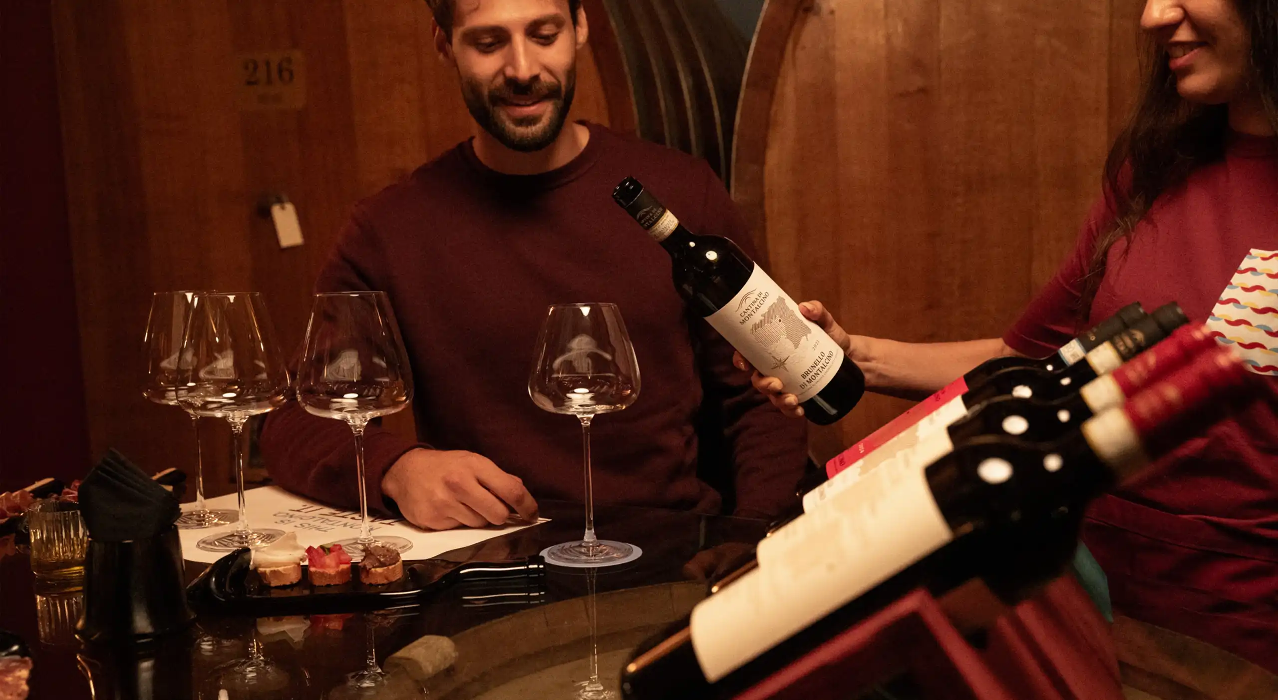 Servizio Degustazione Brunello di Montalcino